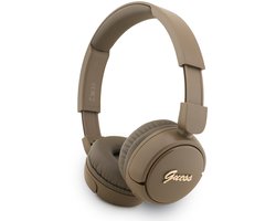 Guess On-Ear Hoofdtelefoon - Metalen Script Logo - Bruin
