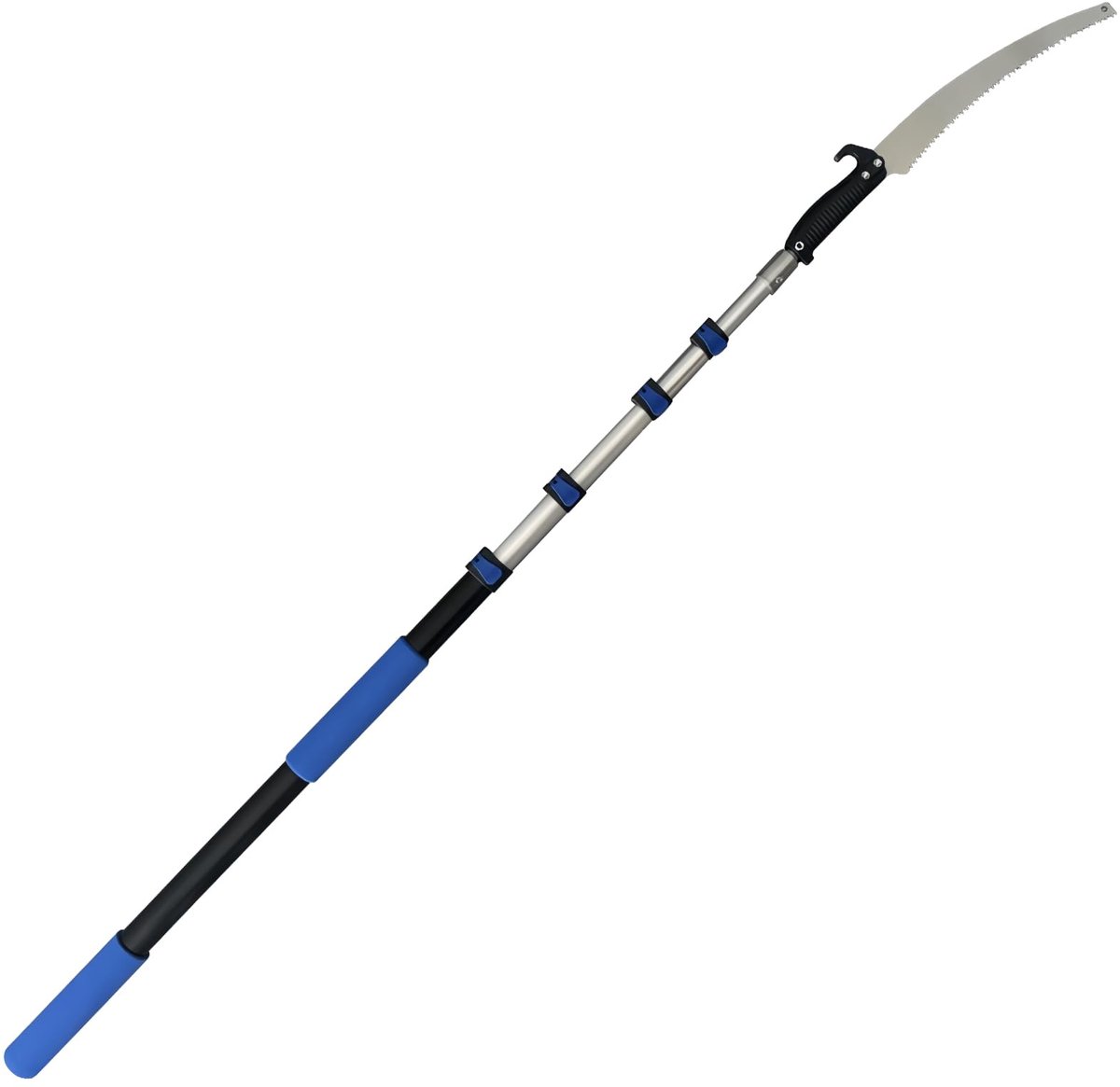 SnelShoppen - Telescopische Takkenzaag 1,2 - 5 m - Snoeischaar, Handzaag, Telescoopsteel, Hoge Boomzaag, Takken Trimmer, Boomsnijder, Metaalzaag, Blau