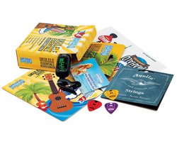 Sopraan ukelele accessoirepakket - Mahalo - Clip-on tuner - Aquila snaren - Plectra - Gids - E-boek