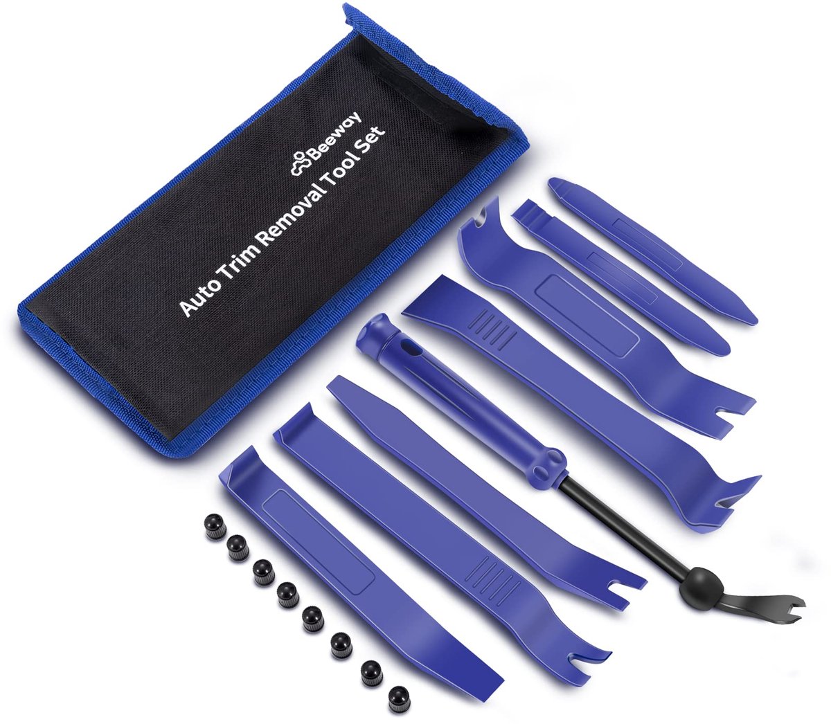 SnelShoppen - 17-in-1 Auto Trim Removal Tool Set - Autobekleding Reparatieset, Bevestigingsverwijderaar, Wrikken Gereedschap voor Interieur Trim Panel