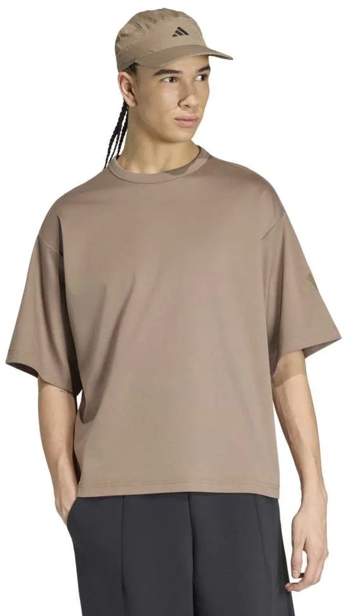 Adidas Soft Lux T-shirt Met Korte Mouwen XL Regular Man Khaki