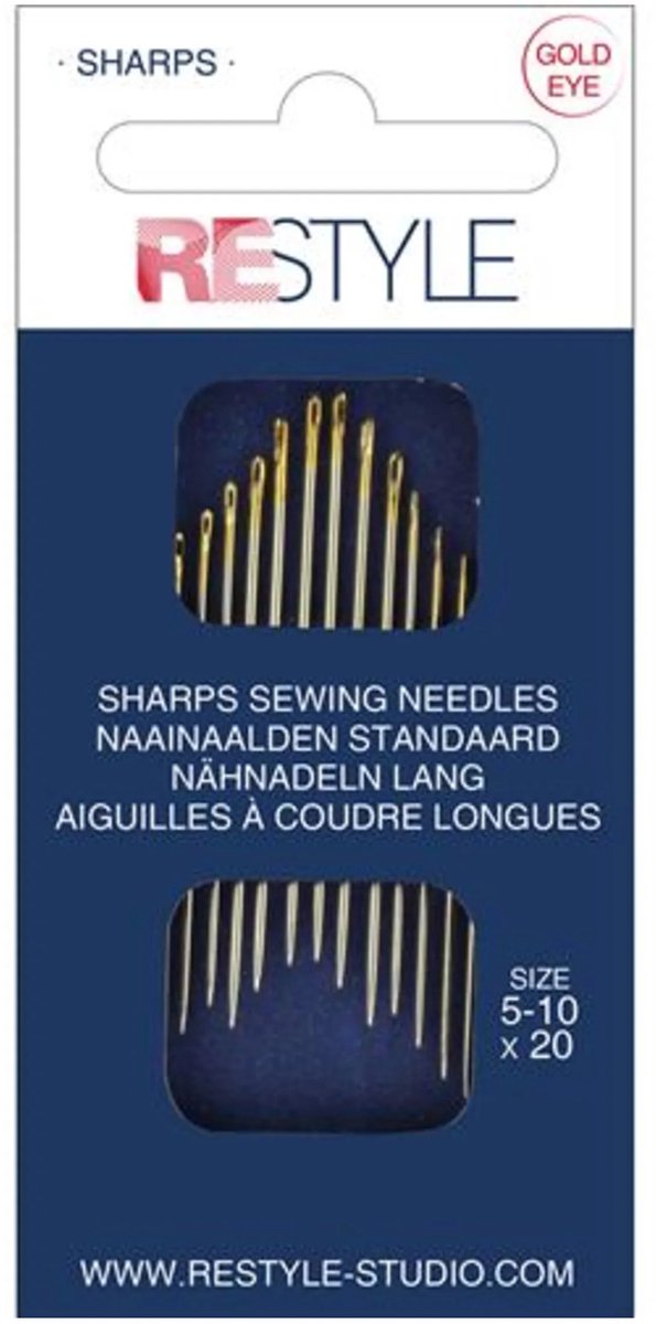 ReStyle 015.10301 Sharps naainaalden standaard 5-10, 20 stuks
