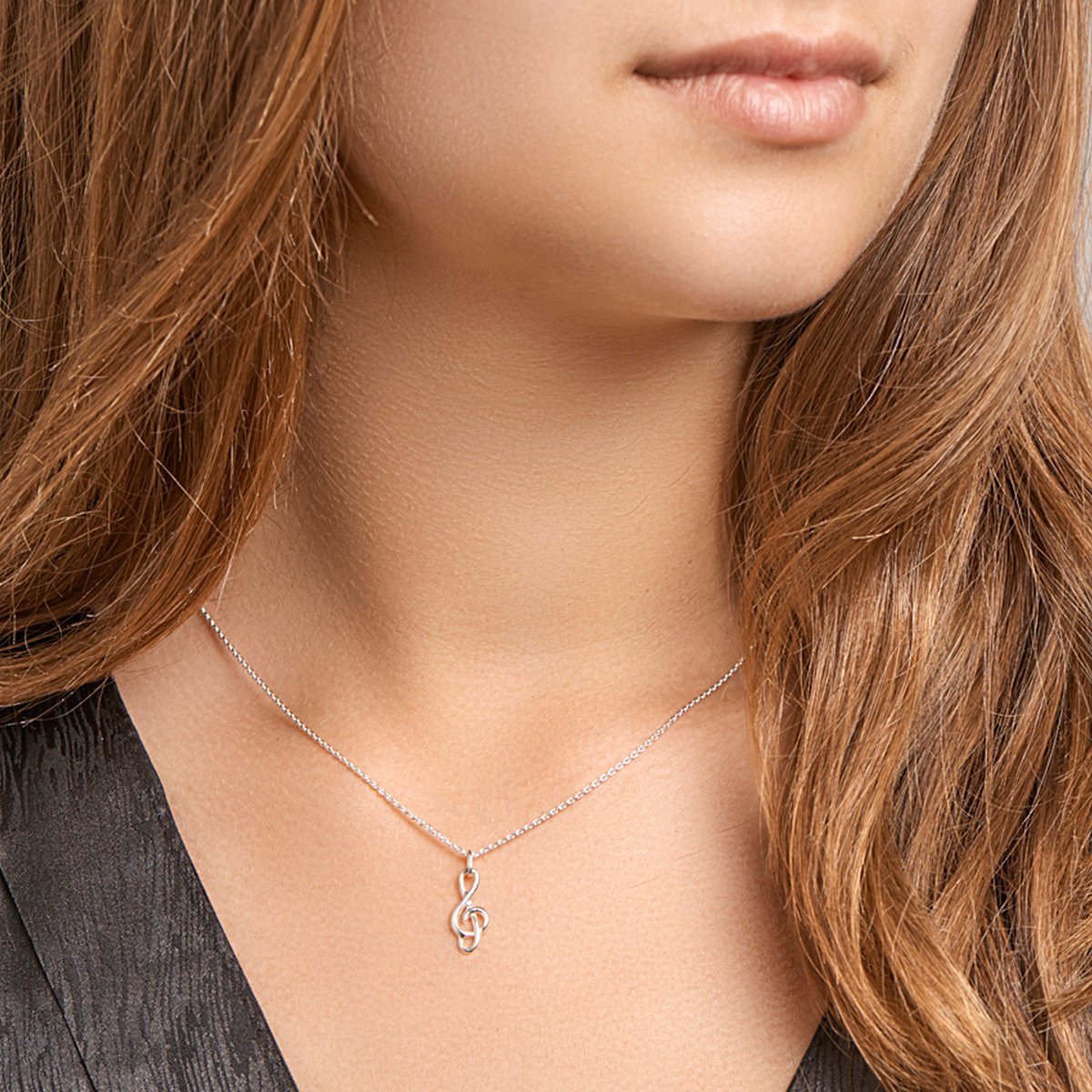 Collier hanger g-sleutel 41 + 4 cm