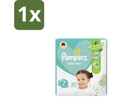 1 x Pampers – Luiers – Active Baby Dry Maat 7 – 30 Luiers - Luiers Voor Baby - Droge Huid - Comfortabele Luiers - Langdurige Droogheid - Peuters Luiers