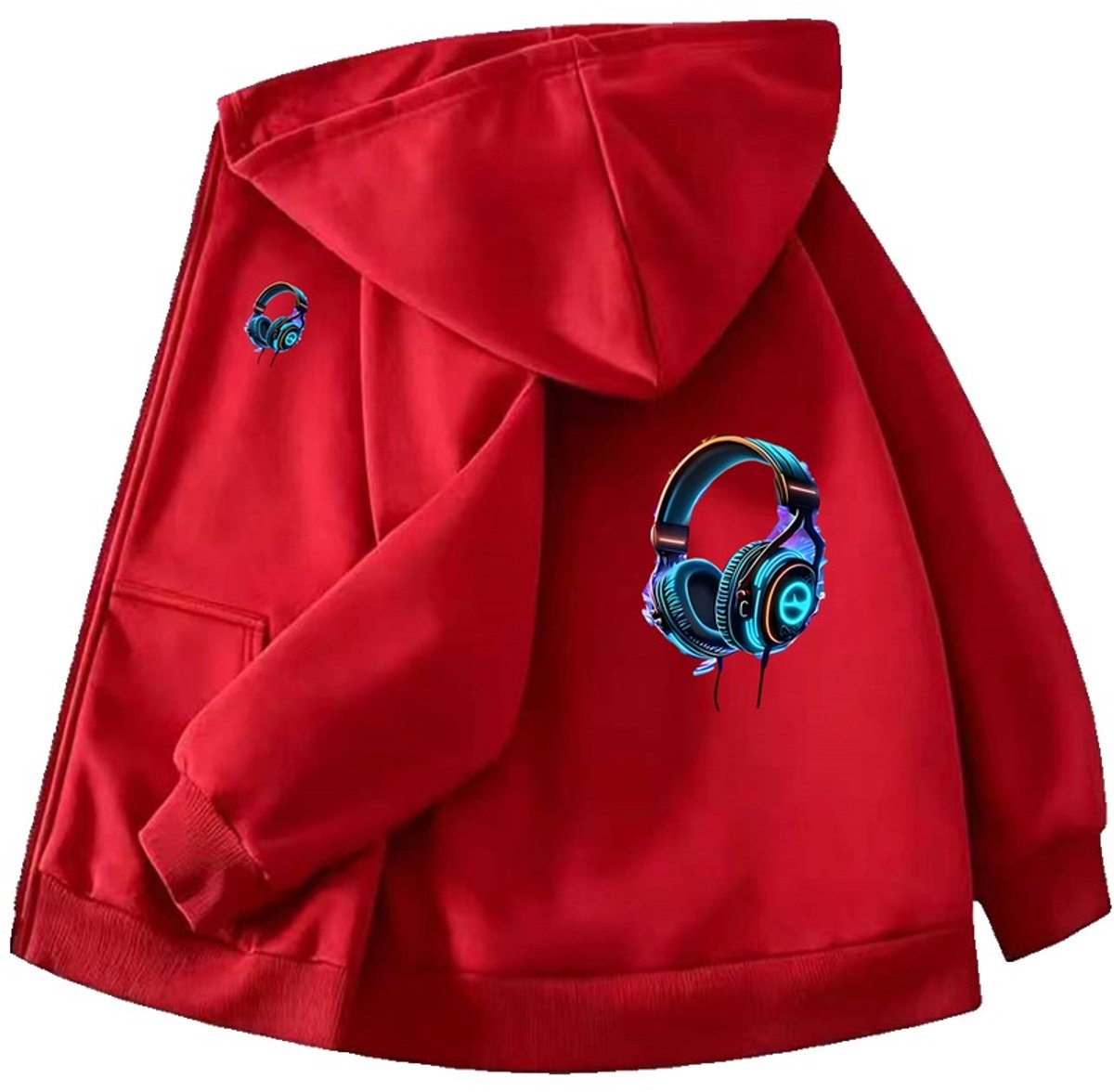 Currero Vest Jongens Met Rits Sweater Jongen Cardigan Gebreid Sweaters Hoodie Warme Trui Lange Mouw 11-12 Jaar Rood