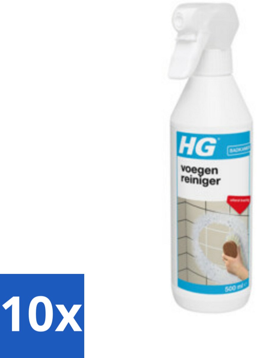 10 x HG Voegenreiniger 500 ml - Voegen Reinigen - Voegen Kleur Herstellen - Voegen Reiniger - Badkamer Reinigen - Keuken Voegen Reinigen
