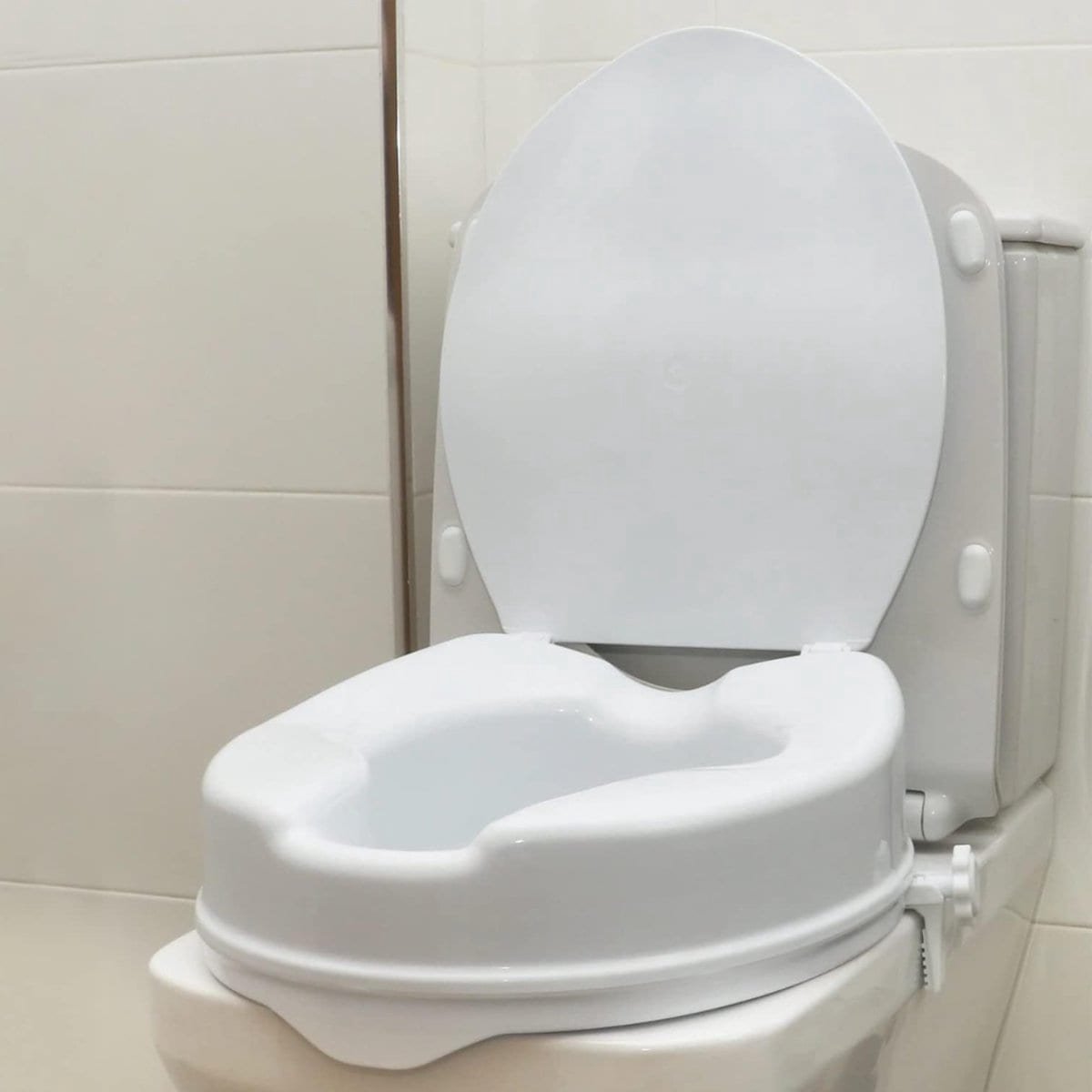 Klarven® Toiletverhoger 10 cm Wit - Veilig en Stabiel, Universeel Pasbaar, Comfortabel