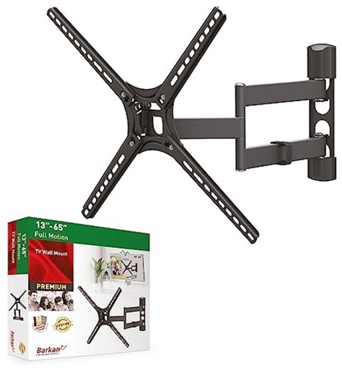 Draaibare en kantelbare TV muurbeugel voor 29-65 inch TV's - Max 40 kg, VESA 400x400