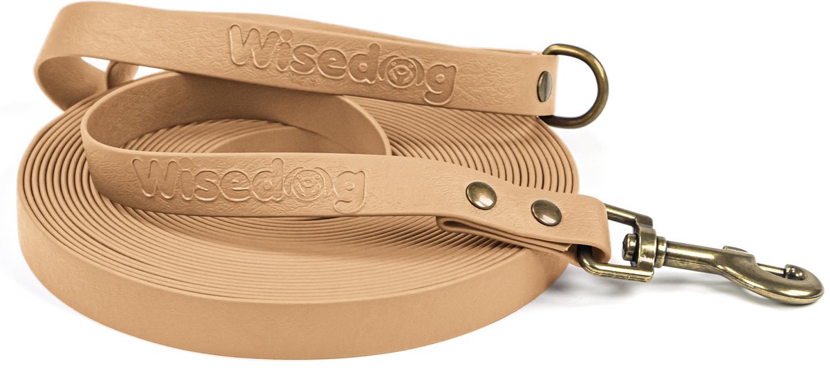 Traininglijn 5m - Waterproof - Vintage stijl zand - Ideaal voor training en wandelen - ShopVlot