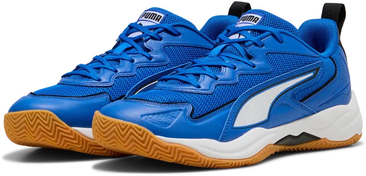 Puma Solarflash 4 Indoorschoenen Senior Blauw