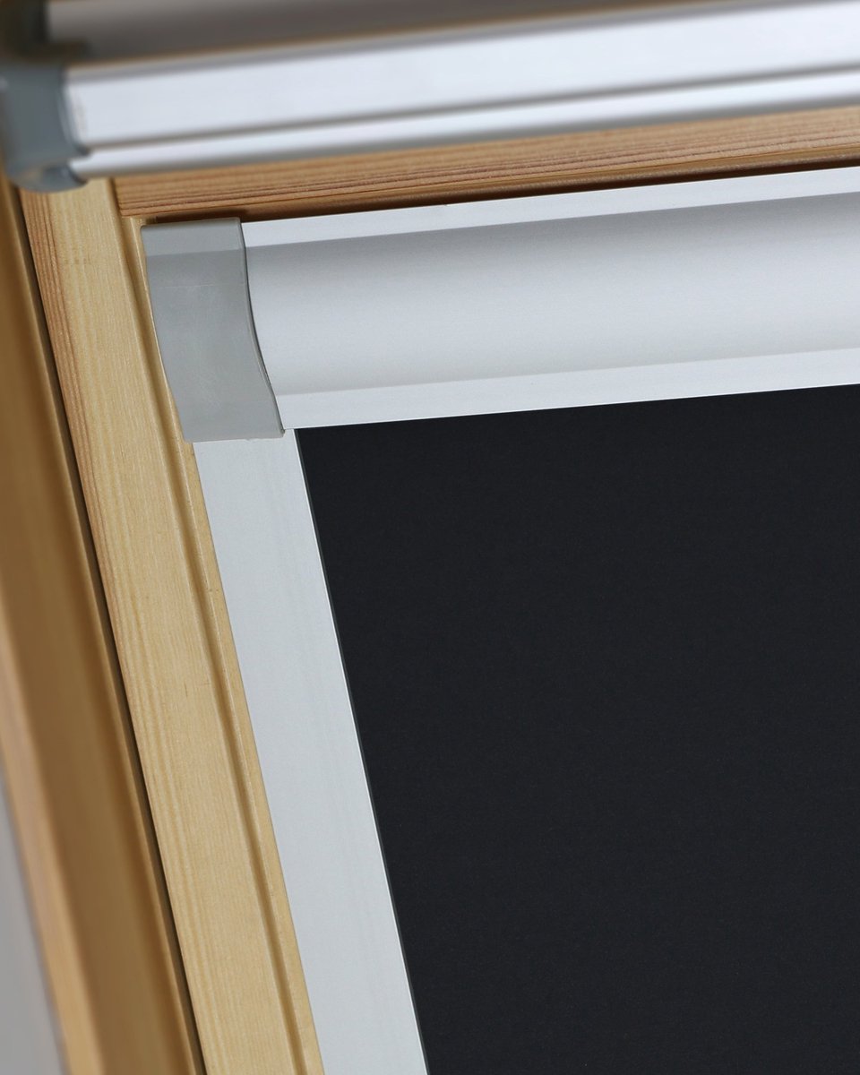 Bloc Blinds Voor Velux dakraam Skylight Blind, Blackout, Black, 206 - ShopVlot