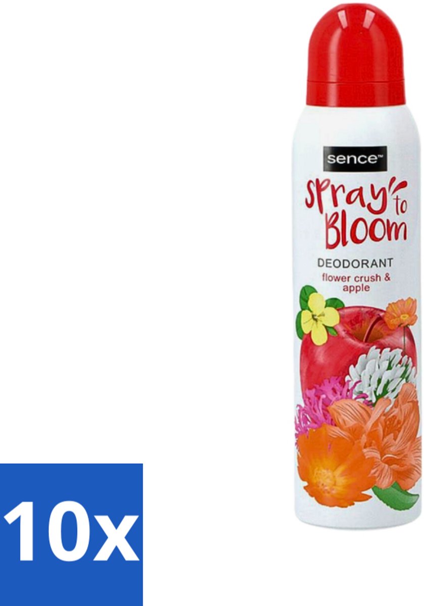 10 x Sence - Body-X Women - Deodorant - Spray - 150 ml - Deodorant Spray - Frisheid - Fruitige Geur - Bloemige Geur - Zweetbescherming