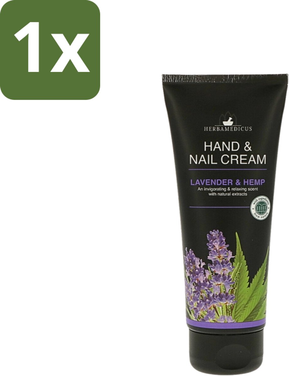 1 x Herbamedicus - Handcrème - Lavendel Geur - Verzachtend & Kalmerend - 75 ml - Handcrème Lavendel - Handcrème - Handverzorging - Natuurlijke Handcrème - Kalmerende Handcrème