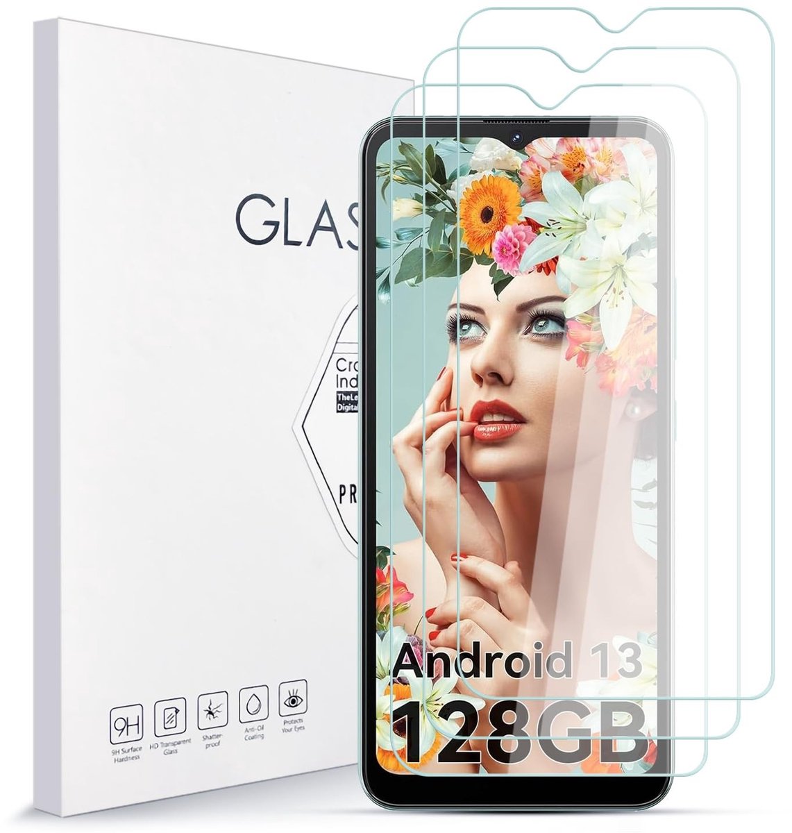 Elzusha - Set van 3 Beschermfolie voor Smartphone met 9H Hardheid