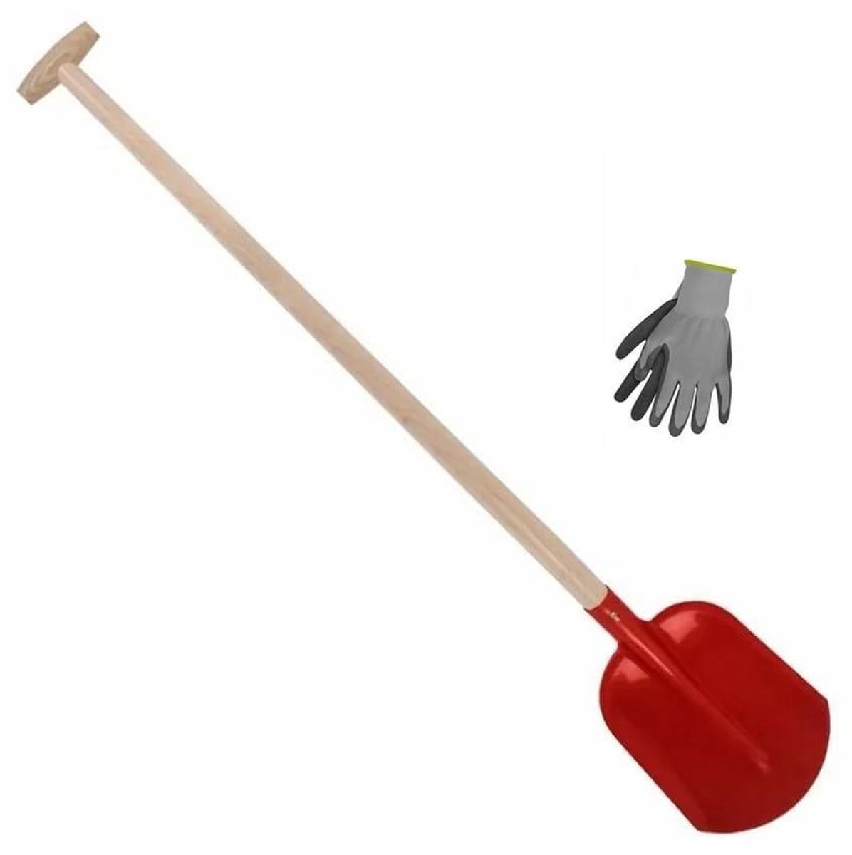 Elzusha - Tuinschep met Essenhouten Steel en Tuinhandschoenen