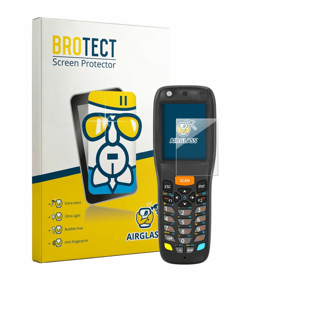 Screenprotector voor Datalogic Memor X3 Beschermglas transparant