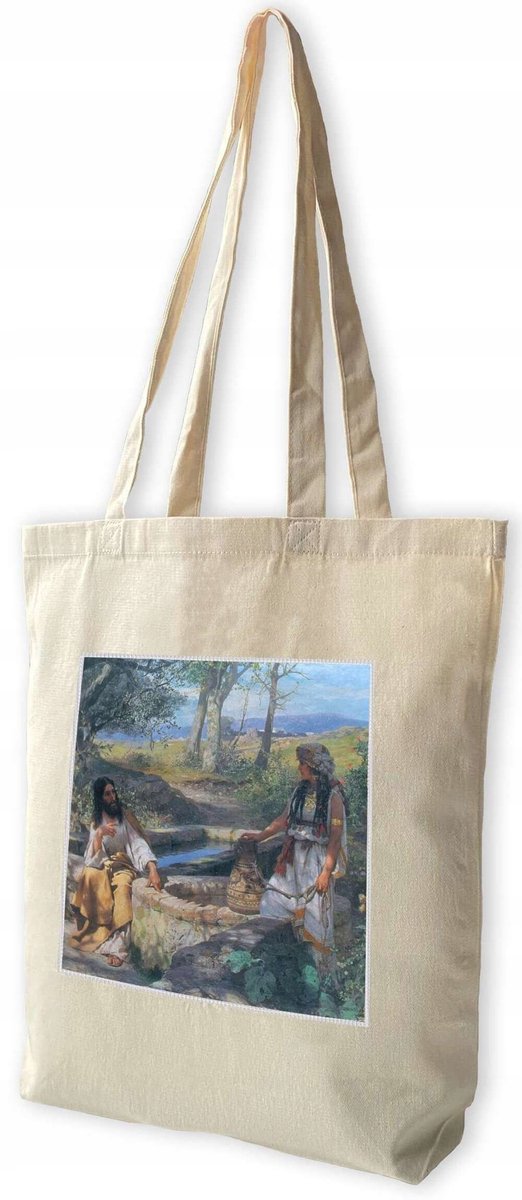 Ruime Shopper Tas met Unieke Print - Ideaal voor Dagelijks Gebruik