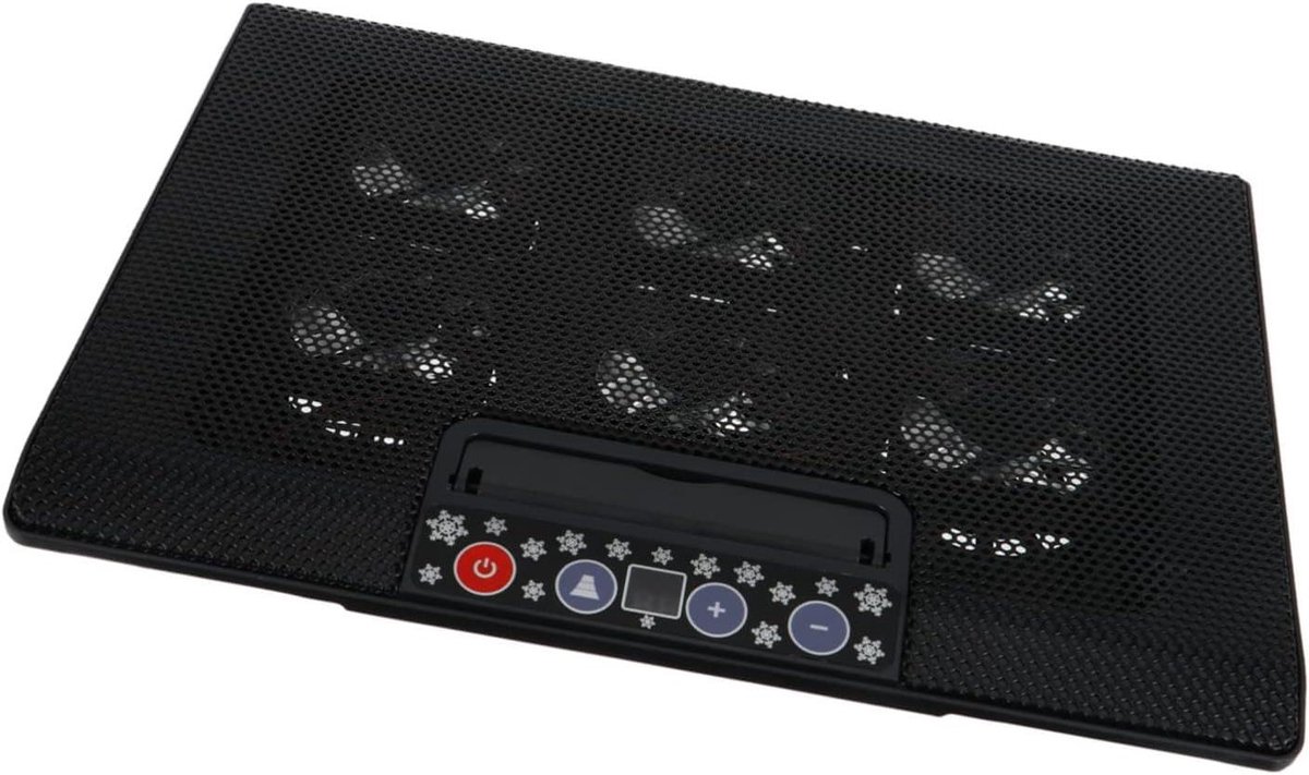 Laptop Koeler - Koelstandaard - Oververhitting Voorkomen - Dubbele USB Poorten - 38 x 29.5 cm - Zwart