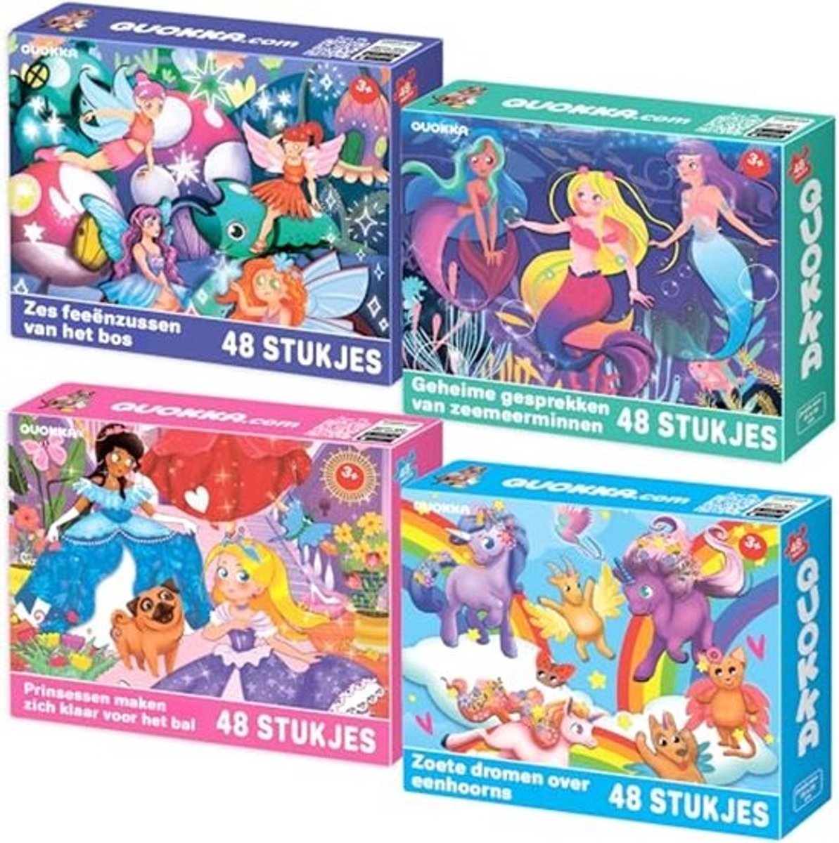Kleurrijke Puzzel voor Kinderen van 4 tot 6 Jaar - Puzzel met Zeemeerminnen en Eenhoorns - Educatief Speelgoed voor Jongens en Meisjes