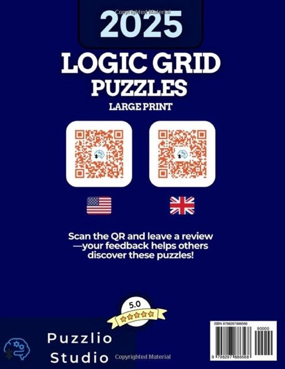 Logic Grid Puzzels voor Volwassenen | 100 Puzzels voor Beginners