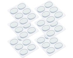 30 Stuks Transparante Moongel Pads voor Drums, Silicone Demper en Geluidsdempers, 3.2x2.5cm, Perfect voor Toonregeling en Geluidsisolatie