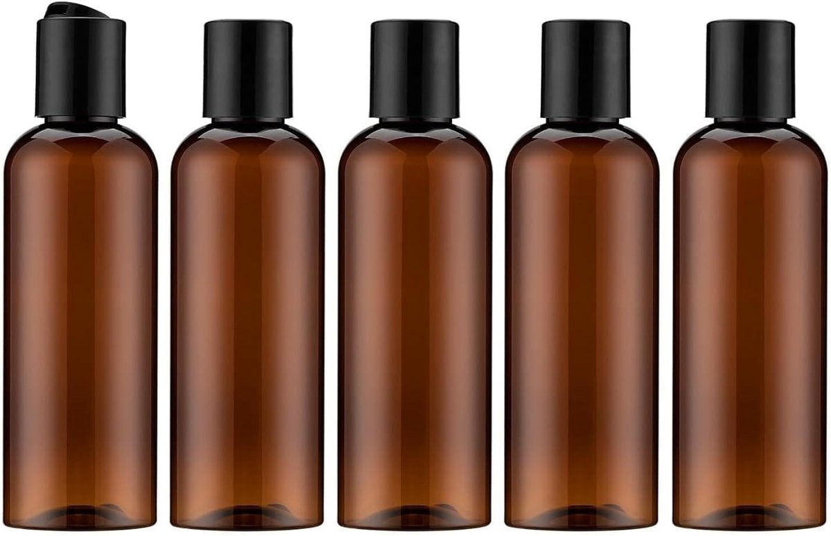 Vulbare Reiskoffers 100ml - Transparante Flessen voor Shampoo, Douchegel, Lotion en Toilettas - Ideaal voor Handbagage, Sport en Kamperen
