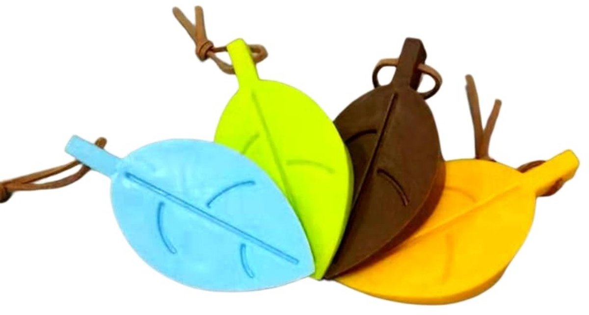 Elzusha - Silicone Deurstopper, 4 Stuks met Snoer
