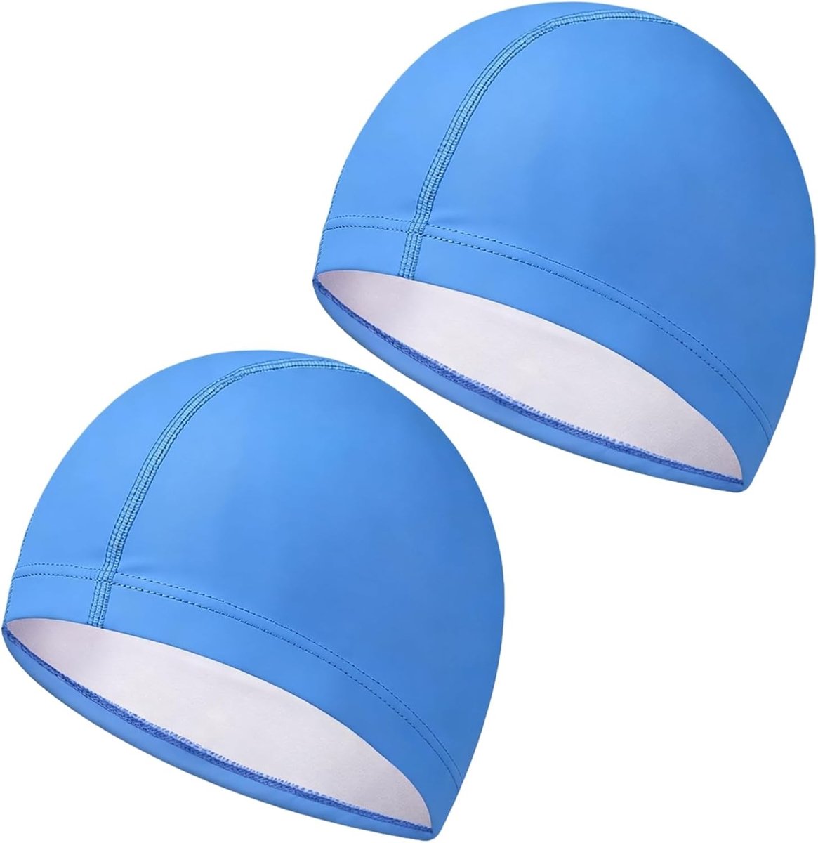 2 Stuks Zachte Kinderzwemkappen voor Jongens en Meisjes, Comfortabel en Elastisch, Perfect voor Zwembad, Strand en Zwemles, Geschikt voor 4-10 Jaar