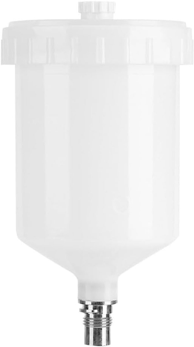 600ml plastic HVLP verfpot voor spuitpistool, ideaal voor verfprojecten en schilderwerk