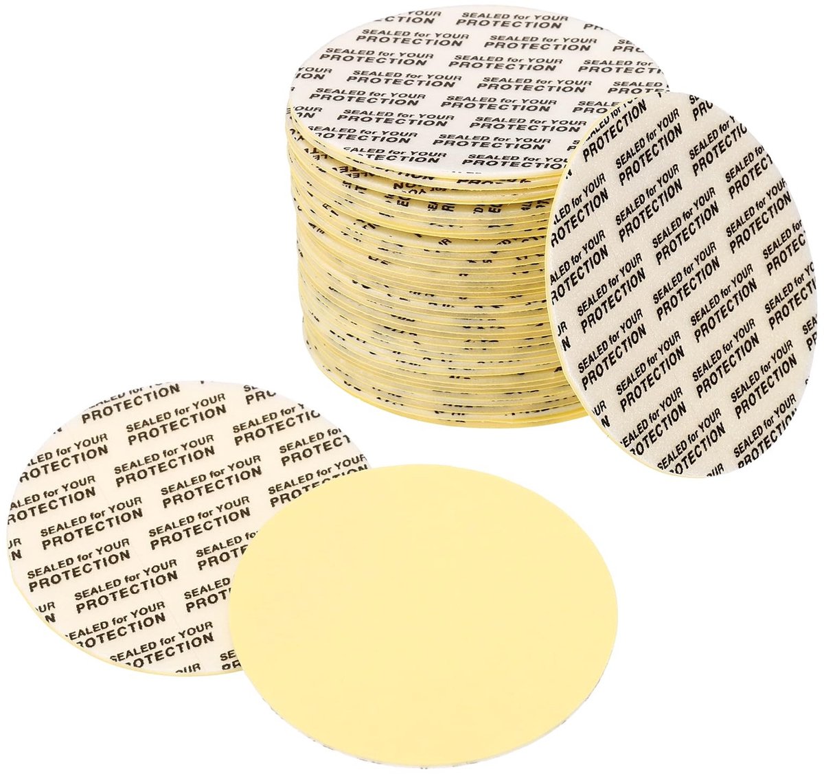 Elzusha - 50mm Drukgevoelige Afdichting 200 Stuks Zelfklevende PS Schuimdeksels