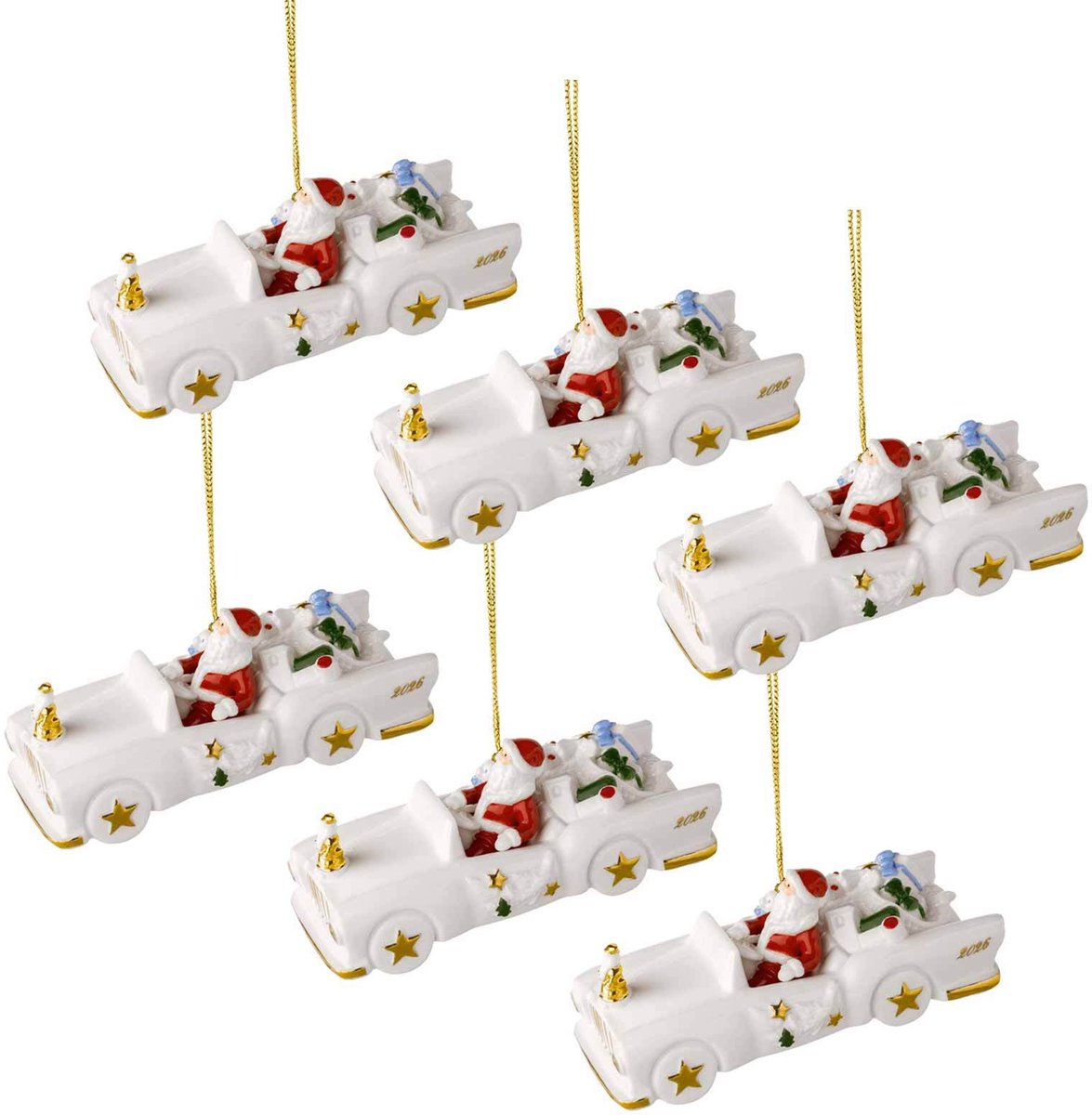 Ornamente Cadillac 2026 Christmas Classics 5,3 x 11,7 x 4,8 cm Set van 6