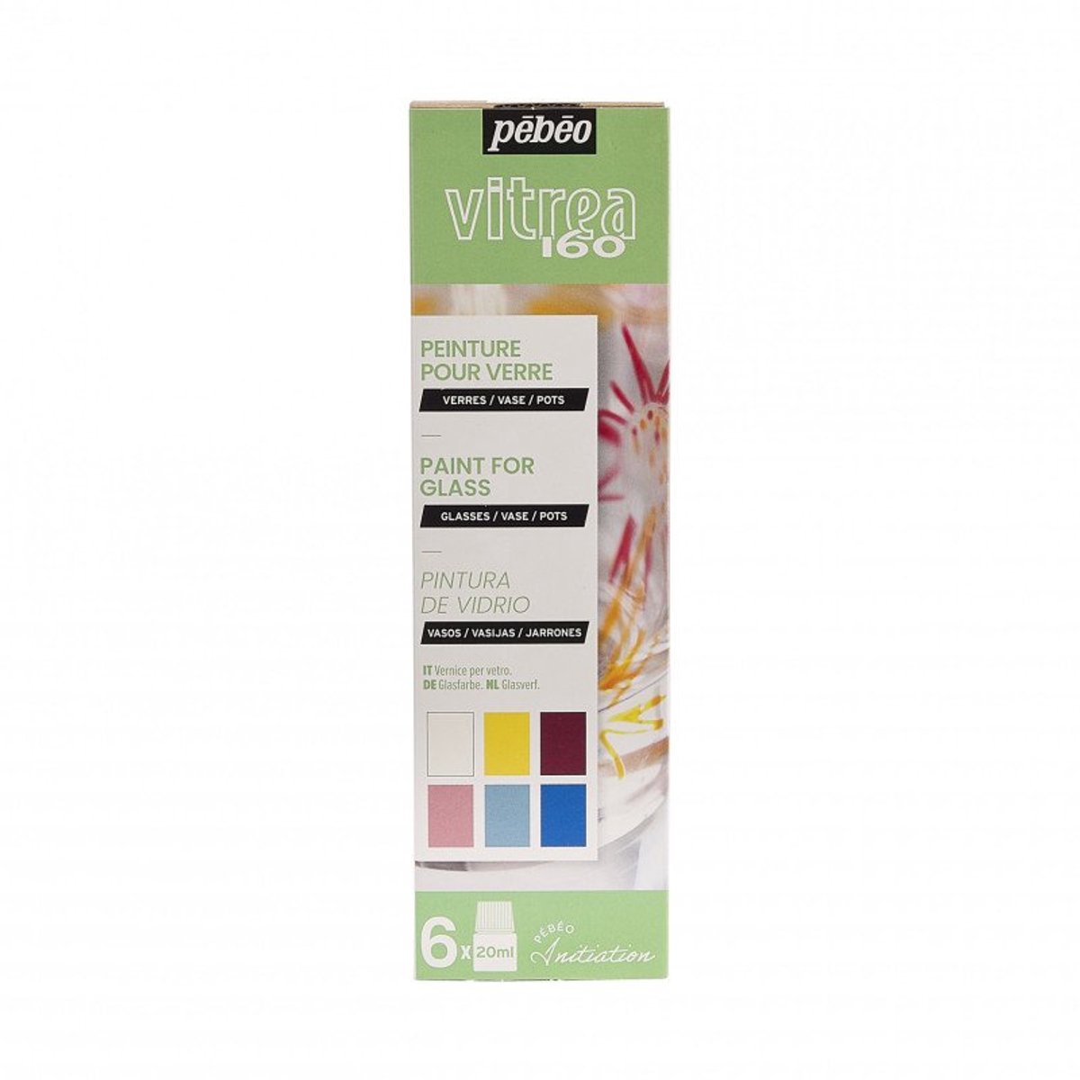 Pebeo Vitrea 160 Workbox Studio Collection 10 x 45 ml.