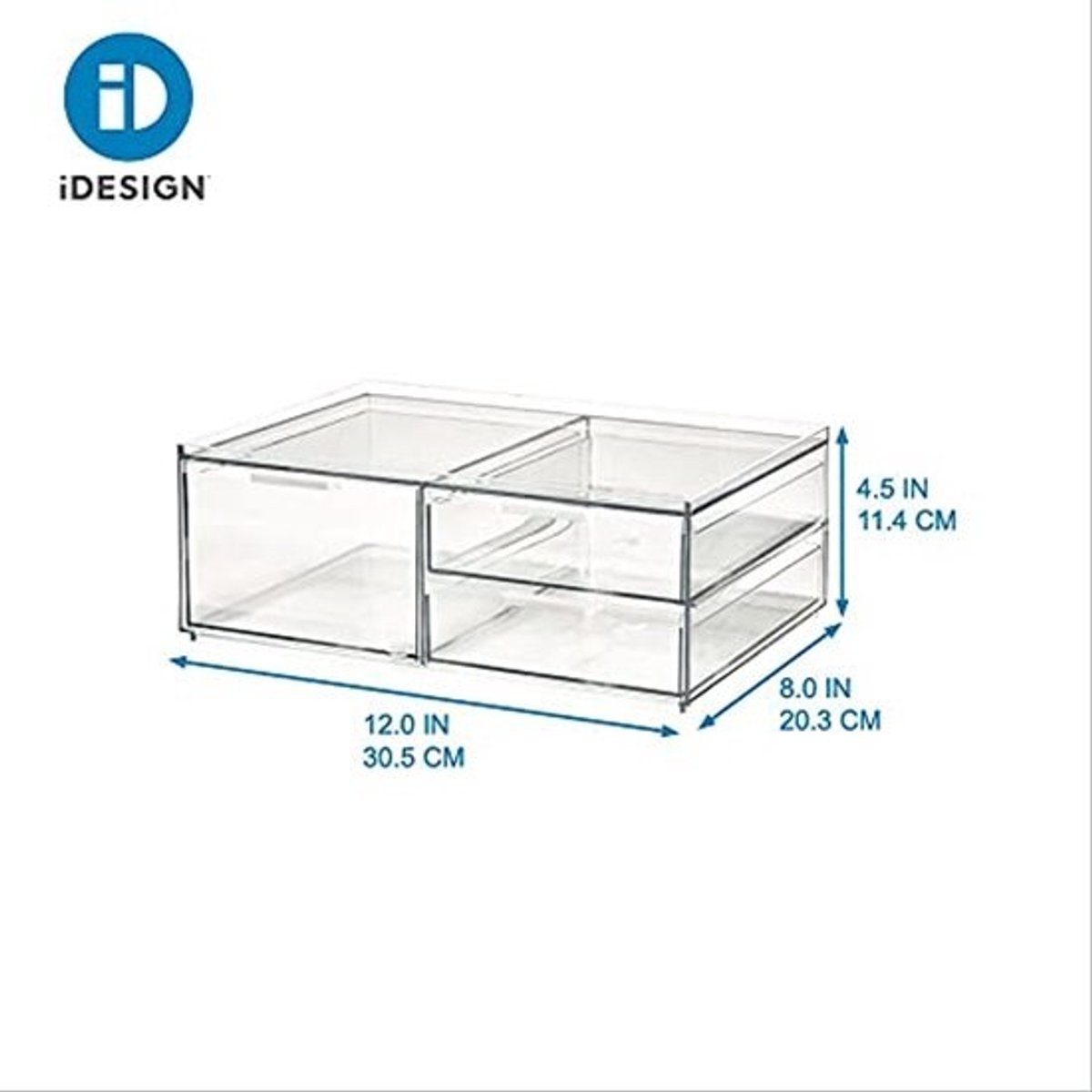 Transparante Make-up Organizer met 3 Laden - Klein en Handig voor Make-up en Accessoires