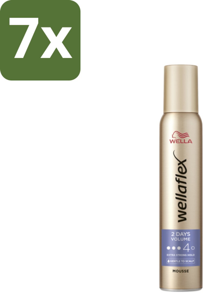 Wella – Flex 2 Days Volume – Haarmousse – 200 ml - Bulkverpakking - 7 stuks