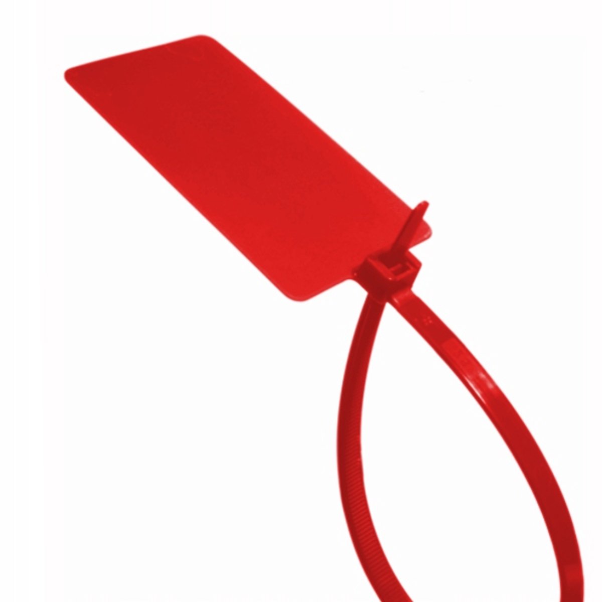 Rode Kabelbinders met Label voor Middelspanning (280x7.5mm)