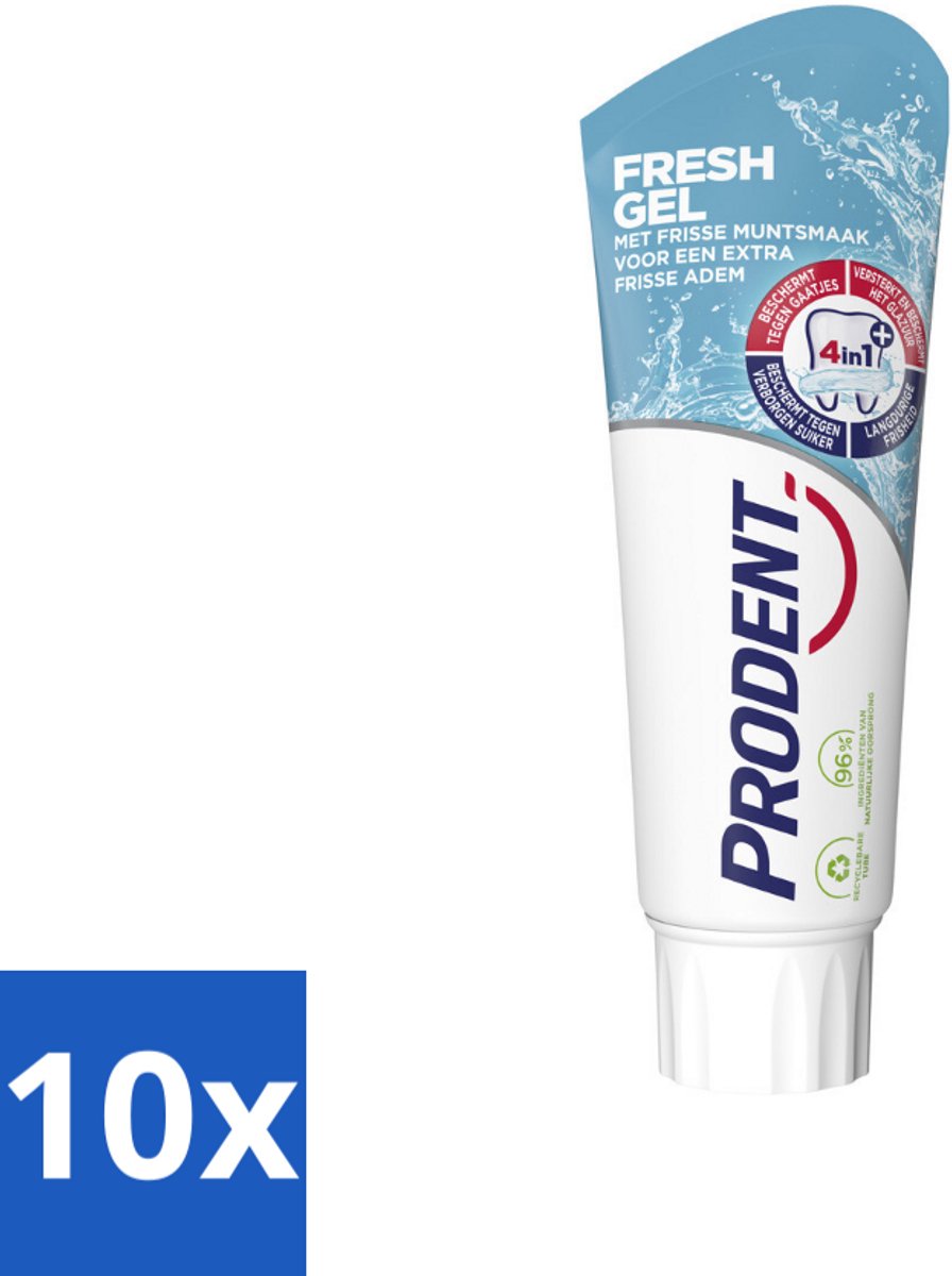10 x Prodent – Tandpasta – Fresh Gel – 75 ml - Koffie - Koffiezetapparaat - Koffiezetapparaat Met Automatische Functie
