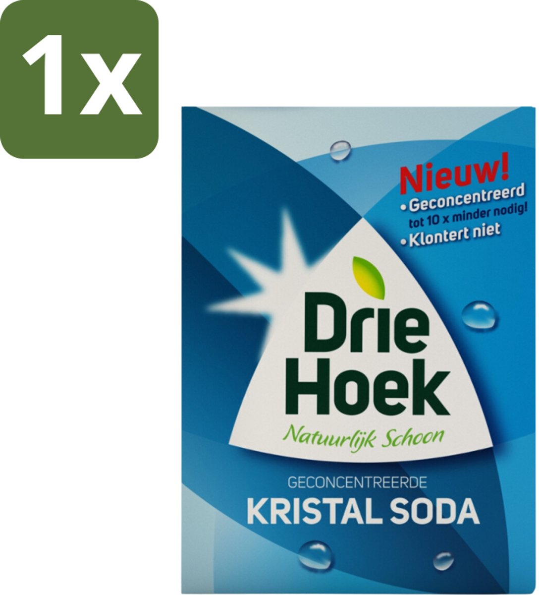 1 x Driehoek – Kristal Soda – 600 gr - Kristal Soda - Schoonmaakmiddel - Geconcentreerde Soda - Hardnekkig Vuil - Reinigingsmiddel