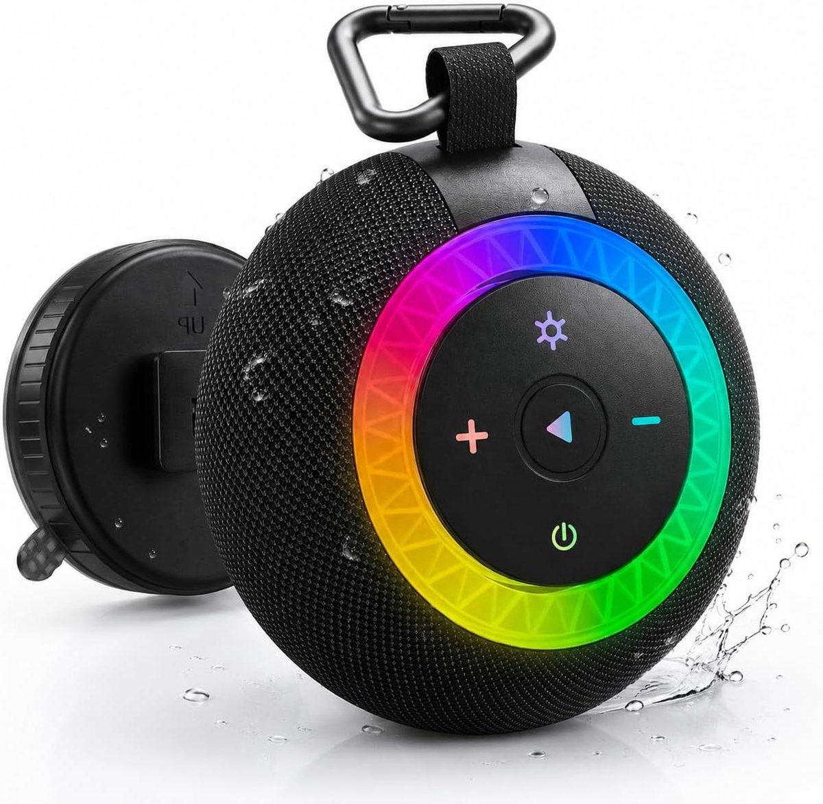 Draagbare Bluetooth Luidspreker - Kleine Muziekdoos - Muziek Luisteren Buiten - IPX7 Waterdicht Ontwerp - 24 Uur Speeltijd - Zwart