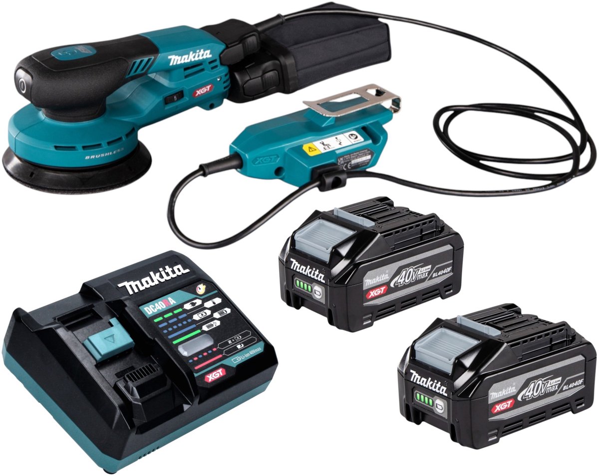 Makita BO 001 CGZ Accuschuurmachine 40 V max. 125 mm 5,0 mm slag Brushless Solo - zonder accu, zonder lader