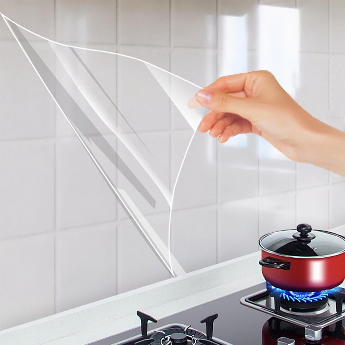 Elzusha - Zelfklevende Waterdichte Wandfolie voor Keuken en Badkamer