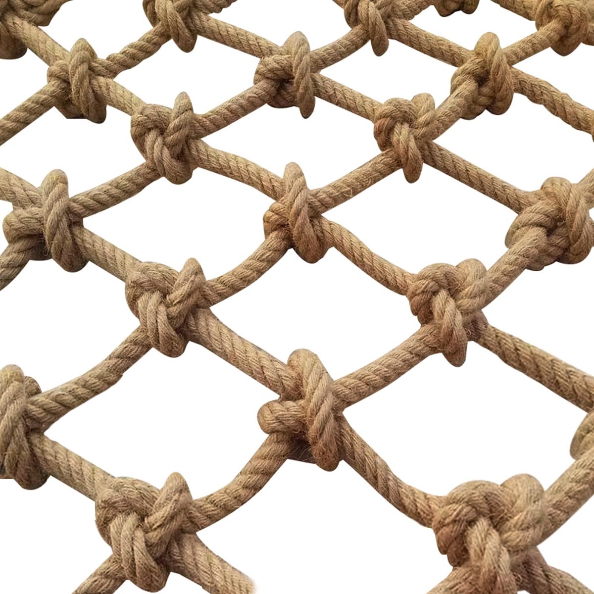 Elzusha - Veiligheidsnet van Jute voor Trappen en Balkons 2 x 3 m