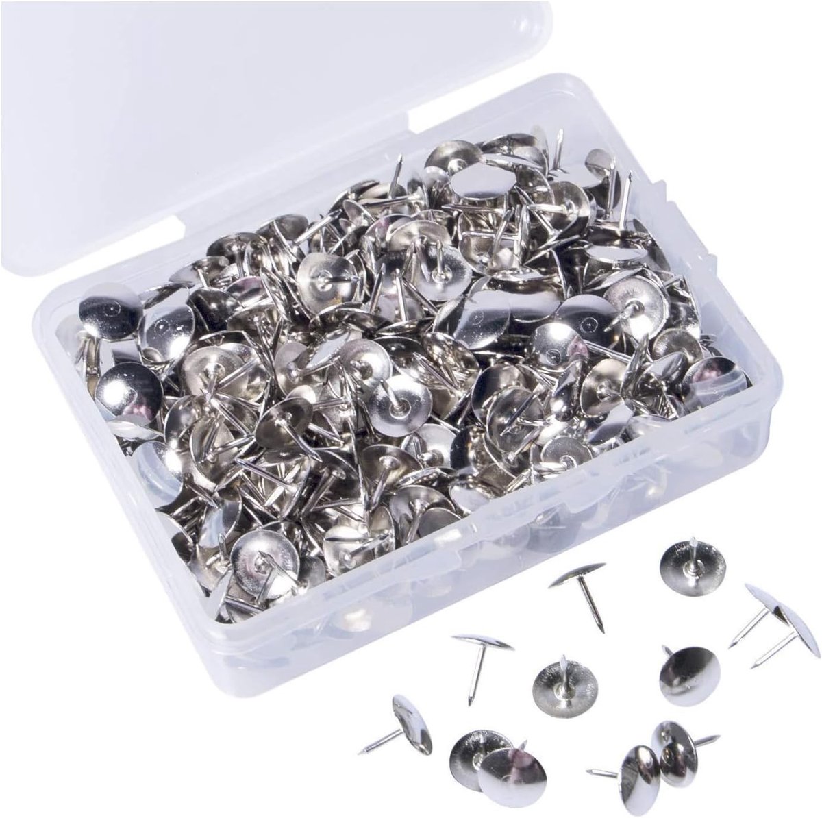 400 Stuks Zwarte Metalen Punaises 10 mm - Ronde Punaises voor Tekeningen, Decoratie en Kantoorgebruik