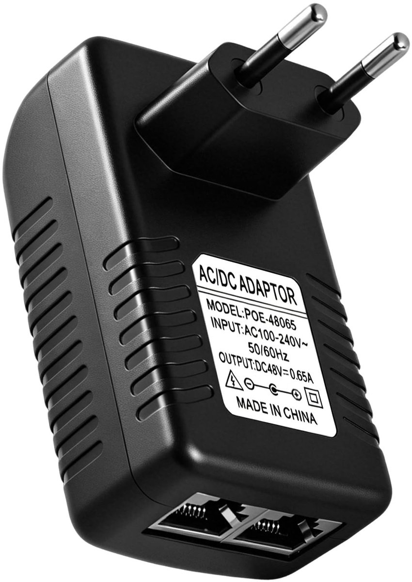 Elzusha - 48V PoE Injector Adapter 30W voor Power Over Ethernet
