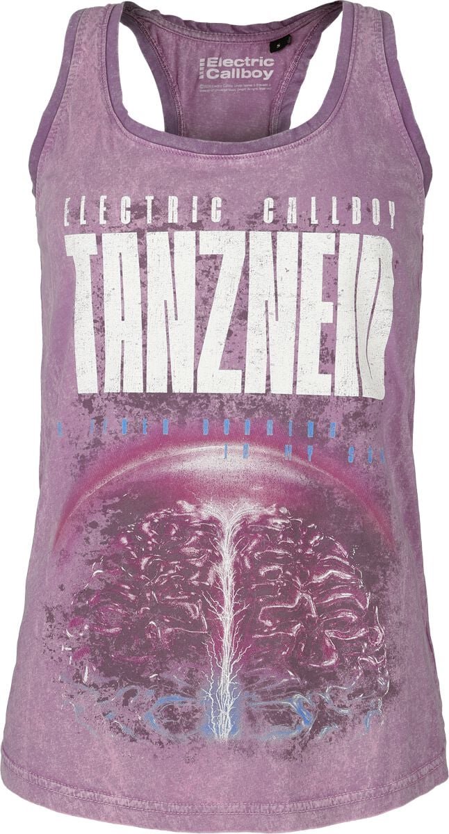 Electric Callboy Tanzneid Album Cover Dames Top - roze - S