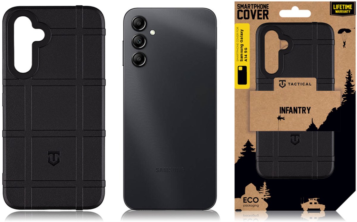 Tactical Infantry hoesje - Geschikt voor SM-A146B - Black