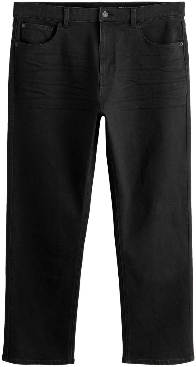 Next - Heren - Basic stretchjeans met rechte pijpen - Zwart