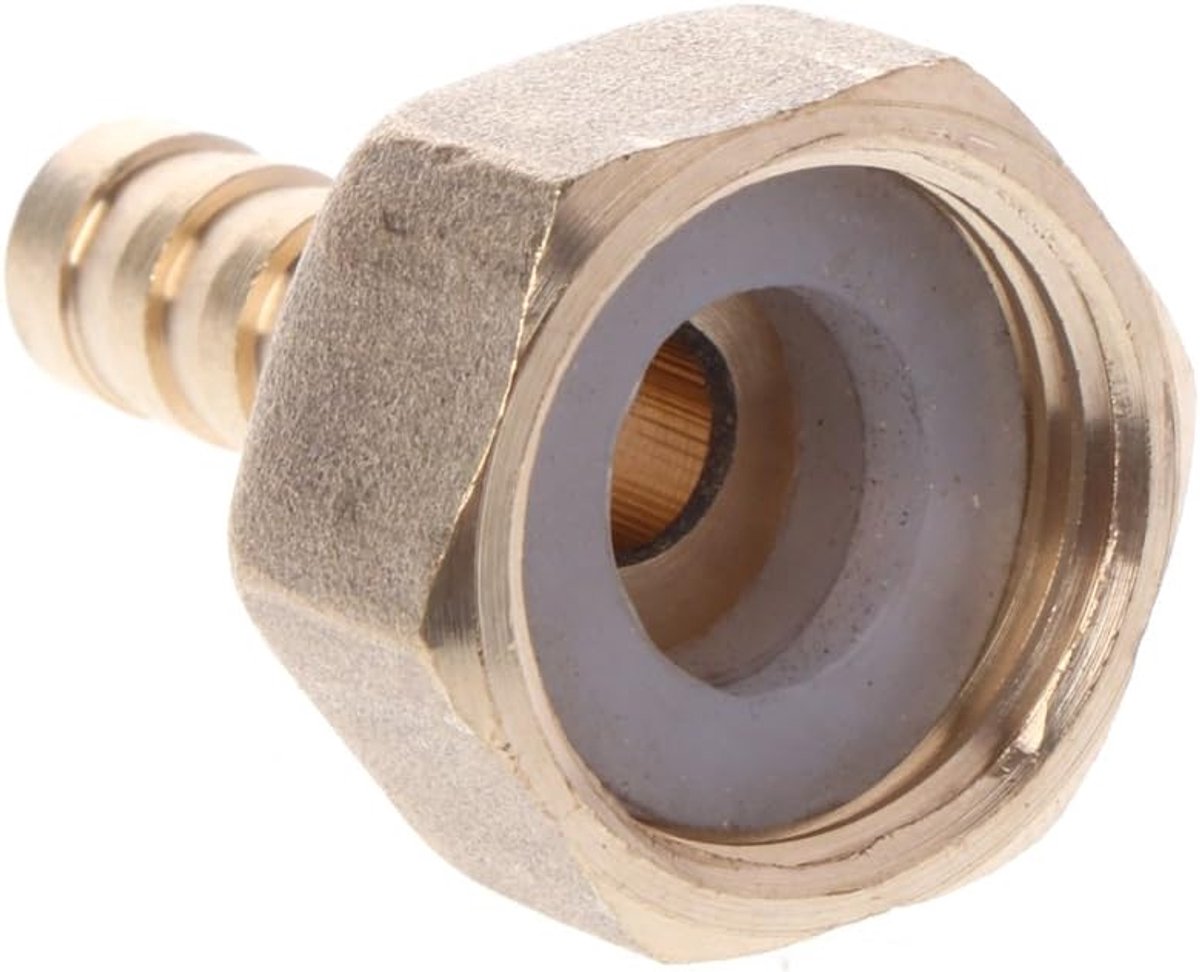 Messing Mannelijk/Vrouwelijke Draad 1/2" BSP tot 8mm Barb Slangkoppeling Connector Pagoda-verbinding