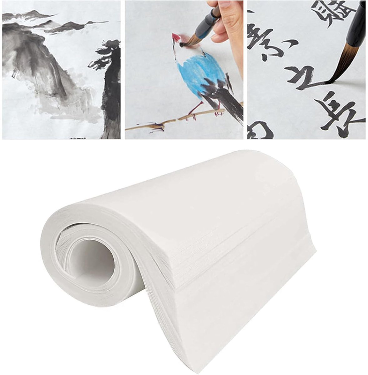 100 vellen Chinese inkt schilderij Sumi tekenpapier praktijk Xuan rijstpapier voor school penseel schrijven tekening benodigdheden-23 * 34ccm