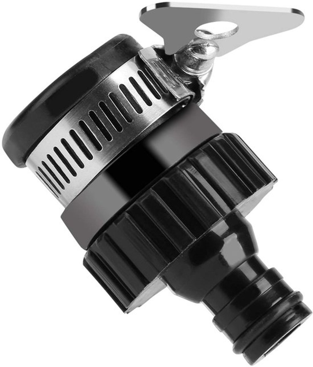 Mengkraan Slang Connector - Tuinslang Adapter - Eenvoudig te installeren - Roestvrij staal - Tijd besparend - Geschikt voor keuken en tui...