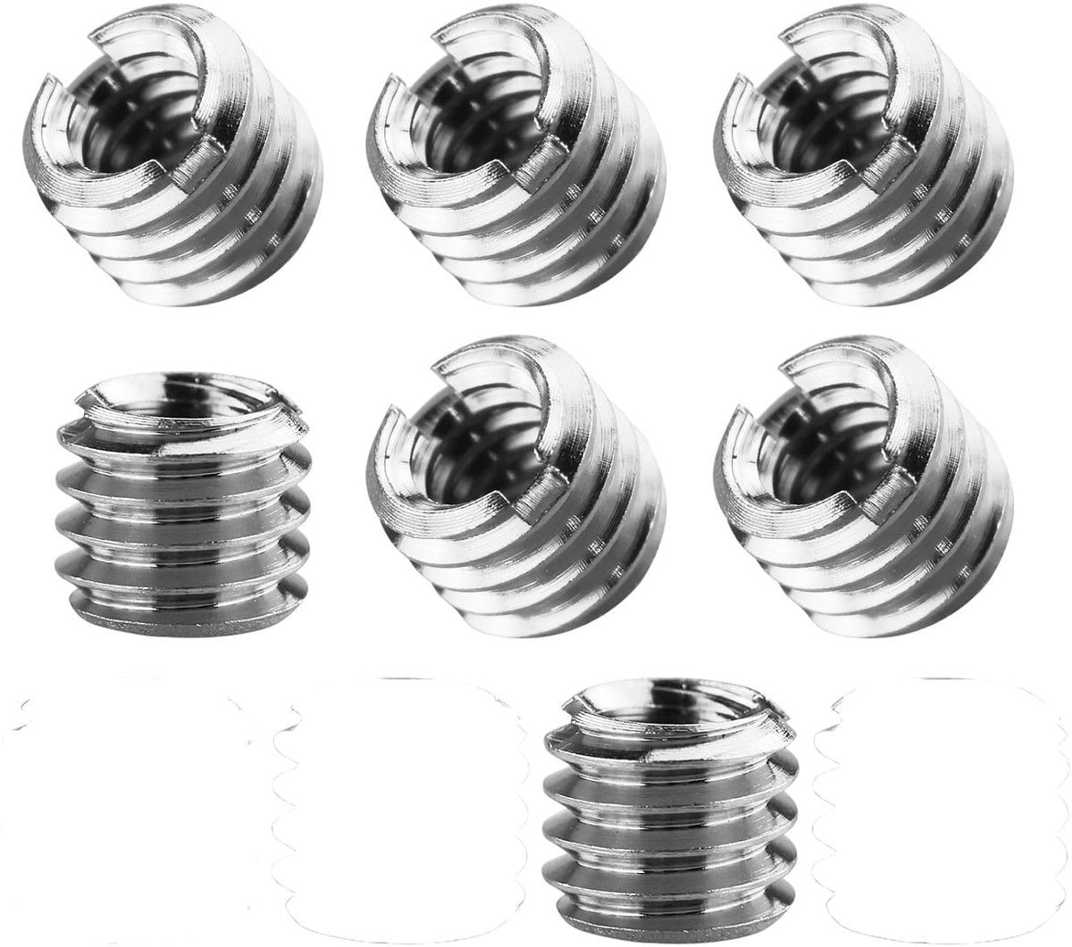 7 stuks camerastatief-schroefdraadadapters, 1/4 inch tot 3/8 schroefdraadadapter van statiefadapter, schroef van de moer van de converter voor camera, video, statief, monopod, balhoofd van de houder